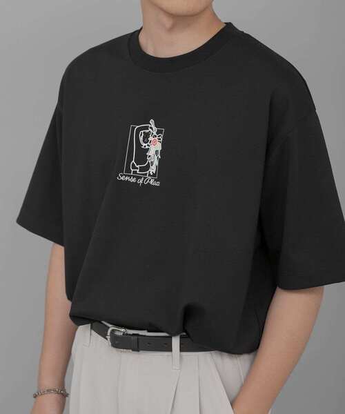 SENSE OF PLACE by URBAN RESEARCH（センスオブプレイスバイアーバンリサーチ）の「『別注』Ryo Kaneyasu×SENSE OF PLACE　T-SHIRTS A（Tシャツ/カットソー・メンズ・ブラック/ホワイト/ライトベージュ・MEDIUM/X-LARGE/LARGE）」の18枚目の写真