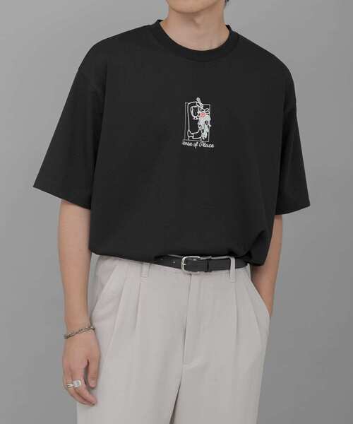 SENSE OF PLACE by URBAN RESEARCH（センスオブプレイスバイアーバンリサーチ）の「『別注』Ryo Kaneyasu×SENSE OF PLACE　T-SHIRTS A（Tシャツ/カットソー・メンズ・ブラック/ホワイト/ライトベージュ・MEDIUM/X-LARGE/LARGE）」の19枚目の写真