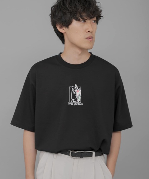 SENSE OF PLACE by URBAN RESEARCH（センスオブプレイスバイアーバンリサーチ）の「『別注』Ryo Kaneyasu×SENSE OF PLACE　T-SHIRTS A（Tシャツ/カットソー・メンズ・ブラック/ホワイト/ライトベージュ・MEDIUM/X-LARGE/LARGE）」の20枚目の写真