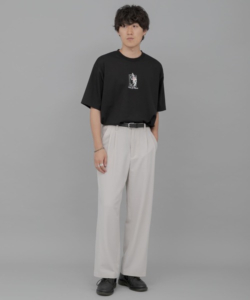 SENSE OF PLACE by URBAN RESEARCH（センスオブプレイスバイアーバンリサーチ）の「『別注』Ryo Kaneyasu×SENSE OF PLACE　T-SHIRTS A（Tシャツ/カットソー・メンズ・ブラック/ホワイト/ライトベージュ・MEDIUM/X-LARGE/LARGE）」の21枚目の写真