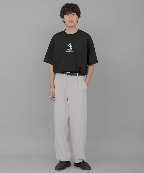 SENSE OF PLACE by URBAN RESEARCH（センスオブプレイスバイアーバンリサーチ）の「『別注』Ryo Kaneyasu×SENSE OF PLACE　T-SHIRTS A（Tシャツ/カットソー・メンズ・ブラック/ホワイト/ライトベージュ・MEDIUM/X-LARGE/LARGE）」の22枚目の写真