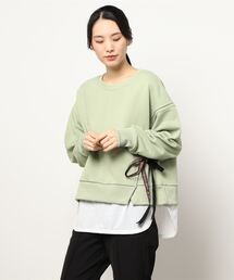 チチカカ | 吸汗速乾裏毛コンビプルオーバー(スウェット)