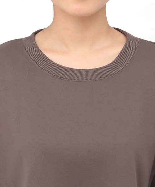 チチカカ（チチカカ）の「吸汗速乾裏毛コンビプルオーバー（スウェット・レディース・チャコールグレー/パープル/カーキ・FREE）」の16枚目の写真