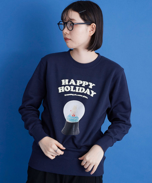 I am I in fact...（アイアムアイインファクト）の「SNOWDOME MUSEUM プリント スウェット（Tシャツ/カットソー