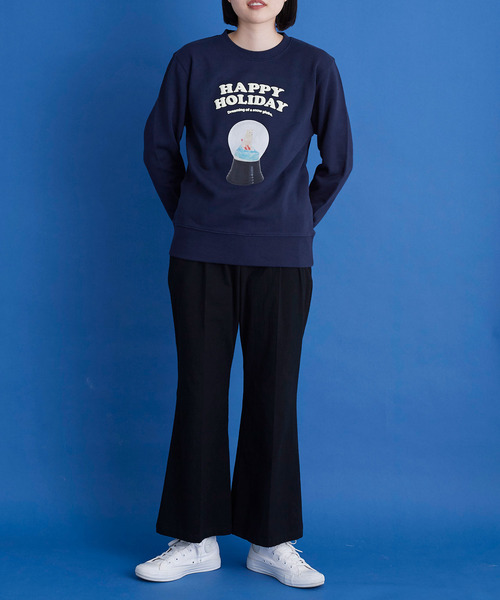 I am I in fact...（アイアムアイインファクト）の「SNOWDOME MUSEUM プリント スウェット（Tシャツ/カットソー