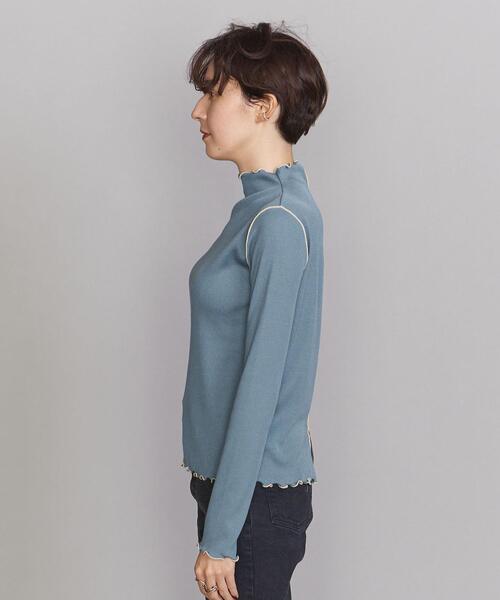 BEAUTY&YOUTH UNITED ARROWS(ビューティーアンドユースユナイテッドアローズ)の「BY ミドルネック メローステッチ カットソー ∴◆(Tシャツ/カットソー・レディース・ブラック/ナチュラル/ライトブルー・FREE)」の7枚目の写真