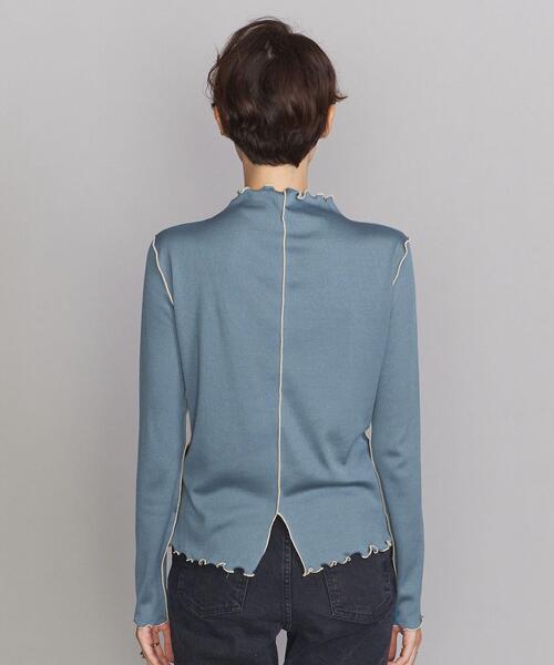 BEAUTY&YOUTH UNITED ARROWS(ビューティーアンドユースユナイテッドアローズ)の「BY ミドルネック メローステッチ カットソー ∴◆(Tシャツ/カットソー・レディース・ブラック/ナチュラル/ライトブルー・FREE)」の9枚目の写真