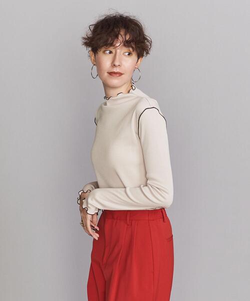 BEAUTY&YOUTH UNITED ARROWS(ビューティーアンドユースユナイテッドアローズ)の「BY ミドルネック メローステッチ カットソー ∴◆(Tシャツ/カットソー・レディース・ブラック/ナチュラル/ライトブルー・FREE)」の11枚目の写真
