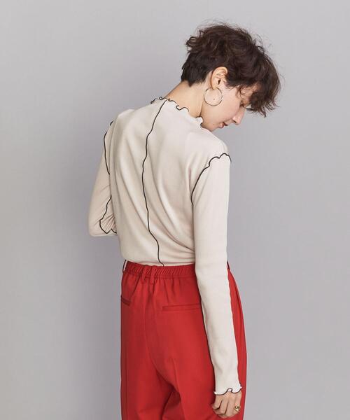 BEAUTY&YOUTH UNITED ARROWS(ビューティーアンドユースユナイテッドアローズ)の「BY ミドルネック メローステッチ カットソー ∴◆(Tシャツ/カットソー・レディース・ブラック/ナチュラル/ライトブルー・FREE)」の10枚目の写真