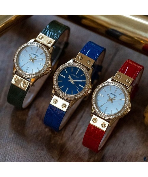 ARMITRON NEWYORK（アーミトロンニューヨーク）の「ARMITRON レディースドレスウォッチ（アナログ腕時計・レディース・ブルー/グリーン/レッド・FREE）」の4枚目の写真