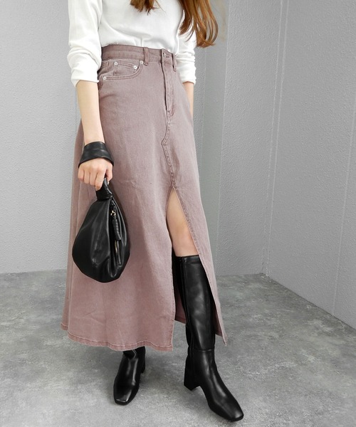 minia（ミニア）の「ヒールロングブーツ　◆（ブーツ・レディース・ブラック/ブラウン/グレイッシュベージュ・LL/S/M/L）」の13枚目の写真