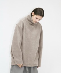 【my beautiful landlet】 pile napping brushed high necked