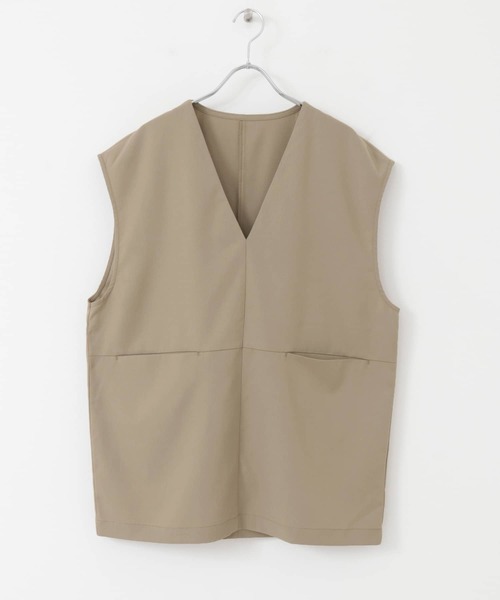 ITEMS URBANRESEARCH(アイテムズ アーバンリサーチ)の「Vネックベスト(ベスト・レディース・ブラウン/グレー系その他・FREE)」の15枚目の写真