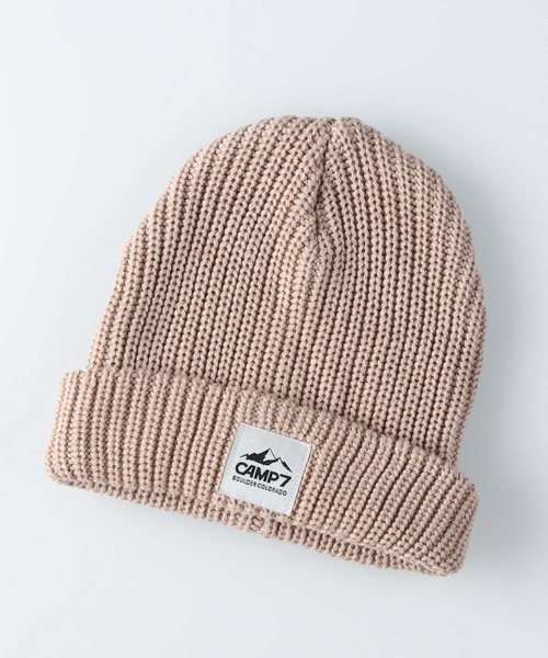 CAMP7（キャンプセブン）の「【CAMP7】あぜニットワッチ（ニットキャップ/ビーニー・レディース・ブラック/ベージュ/オフホワイト・フリー）」の3枚目の写真