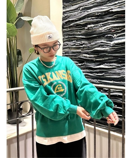 CAMP7（キャンプセブン）の「【CAMP7】あぜニットワッチ（ニットキャップ/ビーニー・レディース・ブラック/ベージュ/オフホワイト・フリー）」の5枚目の写真