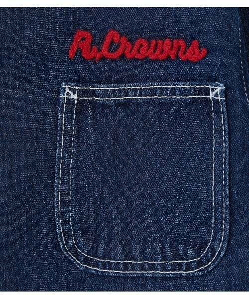 RODEO CROWNS WIDE BOWL（ロデオクラウンズワイドボウル）の「キッズルーズカバーオール（カバーオール・キッズ・ベージュ/ブルー・2/1）」の16枚目の写真