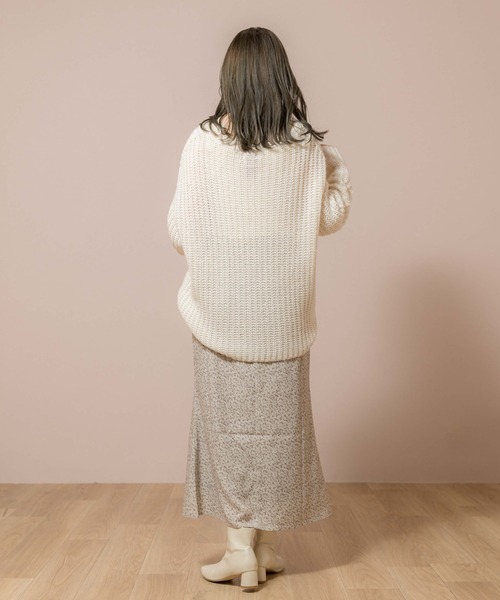 flower（フラワー）の「タイニーブルームスカート（スカート・レディース・ブラック/ベージュ・FREE）」の9枚目の写真