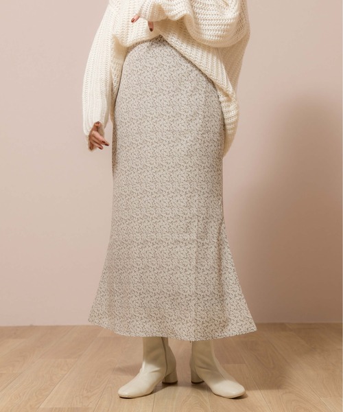 flower（フラワー）の「タイニーブルームスカート（スカート・レディース・ブラック/ベージュ・FREE）」の11枚目の写真