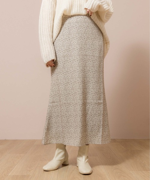 flower（フラワー）の「タイニーブルームスカート（スカート・レディース・ブラック/ベージュ・FREE）」の13枚目の写真