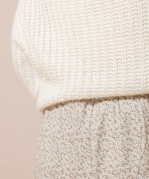 flower（フラワー）の「タイニーブルームスカート（スカート・レディース・ブラック/ベージュ・FREE）」の5枚目の写真