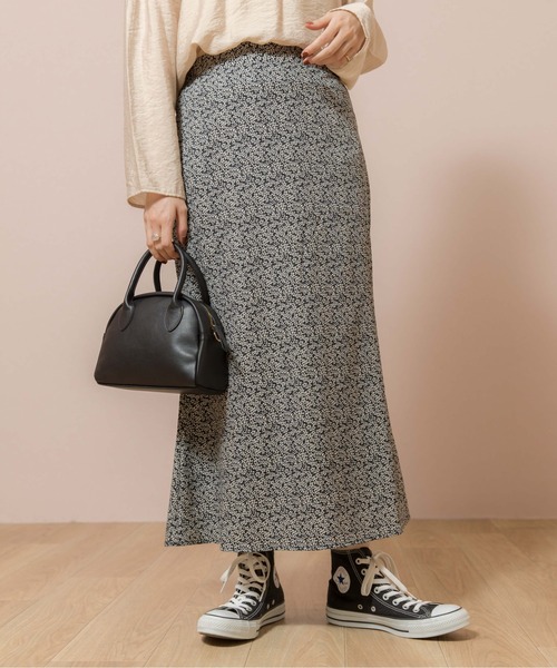 flower（フラワー）の「タイニーブルームスカート（スカート・レディース・ブラック/ベージュ・FREE）」の17枚目の写真