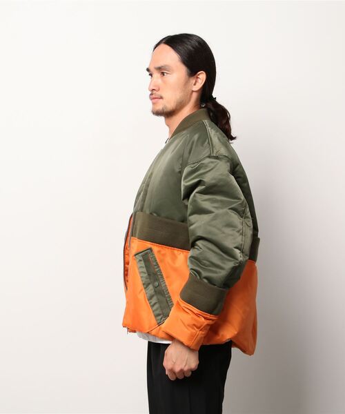 ANREALAGE(アンリアレイジ)の「ANREALAGE ROLL UP MA1 BLOUSON(ブルゾン・メンズ・カーキブラウン・48)」の4枚目の写真