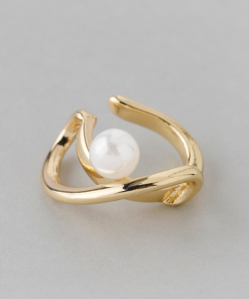 ANEMONE（アネモネ）の「パール×ニュアンスメタルイヤーカフ[D]（イヤーカフ・レディース・ゴールド・FREE）」の6枚目の写真