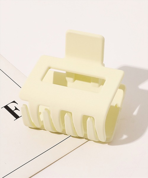 BAYBLO(ベイブロ)の「(SB)ミディアムスクエア ヘアクリップ(バレッタ/ヘアクリップ・レディース・ブラック/ネイビー/ブラウン/オフホワイト/モスグリーン/クリアブラック/クリアブラウン/クリアグリーン/ライトパープル/ベビーピンク/ライトピンク/ウィート・FREE)」の20枚目の写真