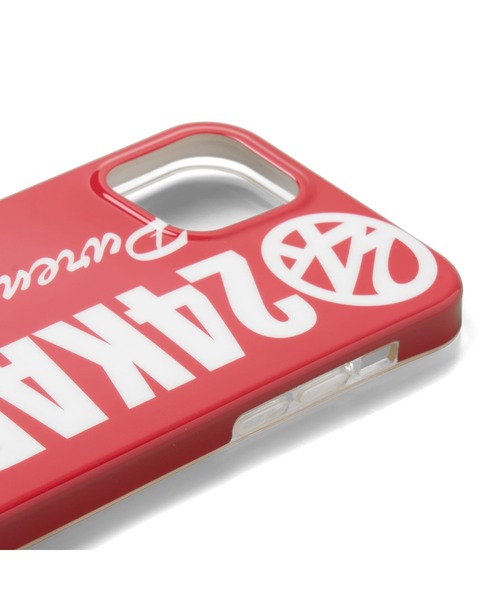 24karats（トゥウェンティーフォーカラッツ）の「Bold Logo iPhone Case 12/12Pro（スマホケース/カバー・メンズ・レッド/ベージュ/ブラック・FREE）」の6枚目の写真