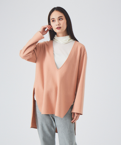 qualite（カリテ）の「シアタートルカットソー（Tシャツ/カットソー・レディース・オフホワイト/ベージュ/ブラック・フリー）」の12枚目の写真