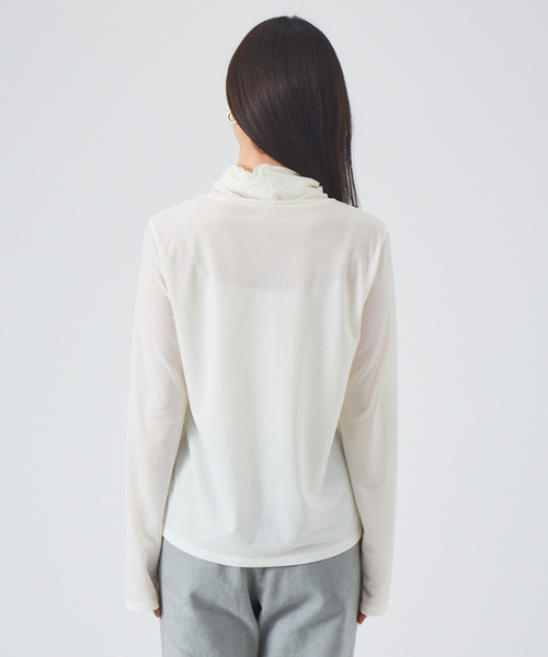 qualite（カリテ）の「シアタートルカットソー（Tシャツ/カットソー・レディース・オフホワイト/ベージュ/ブラック・フリー）」の17枚目の写真