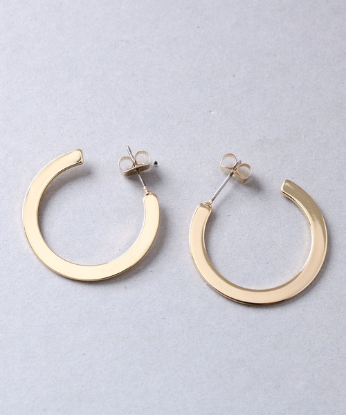Manon's Selection(マノンズセレクション)の「シンプルフープピアス(ピアス(両耳用)・レディース・ゴールド/シルバー・ONE SIZE)」の5枚目の写真