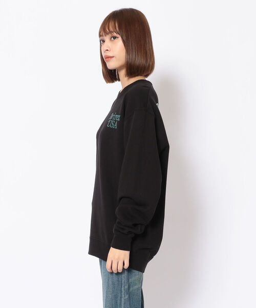 AVIREX(アヴィレックス)の「【直営店限定/Women's】 AVIREX USA 1975 SWEAT/ アヴィレックスUSA 1975 スウェット(Tシャツ/カットソー・レディース・ブラック/ホワイト・FREE)」の3枚目の写真