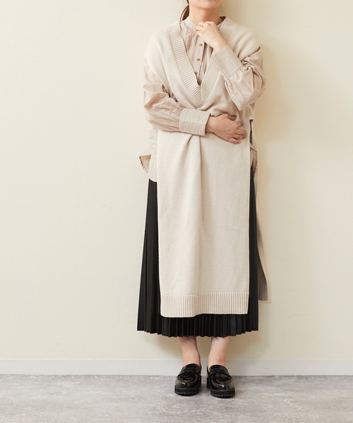 menue（メヌエ）の「軽量厚底ソールローファー（ローファー・レディース・ブラック/ダークブラウン/アイボリー/ブラック系その他/ベージュ系その他・LL/3L/S/M/L/XS）」の10枚目の写真