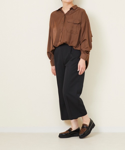 menue（メヌエ）の「軽量厚底ソールローファー（ローファー・レディース・ブラック/ダークブラウン/アイボリー/ブラック系その他/ベージュ系その他・LL/3L/S/M/L/XS）」の16枚目の写真