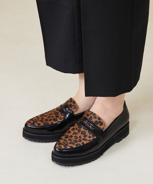 menue（メヌエ）の「軽量厚底ソールローファー（ローファー・レディース・ブラック/ダークブラウン/アイボリー/ブラック系その他/ベージュ系その他・LL/3L/S/M/L/XS）」の20枚目の写真