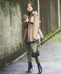 RUIRUE BOUTIQUE（ルイルエブティック）の「レイヤードスポーティーパーカー中綿ジャケット（マウンテンパーカー・レディース）」