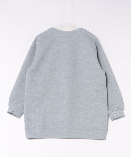 KOBE LETTUCE（コウベレタス）の「キルティングビッグプルオーバー[C5764]（その他トップス・レディース・ライトグレー/グリーン系/ブラック・FREE）」の4枚目の写真