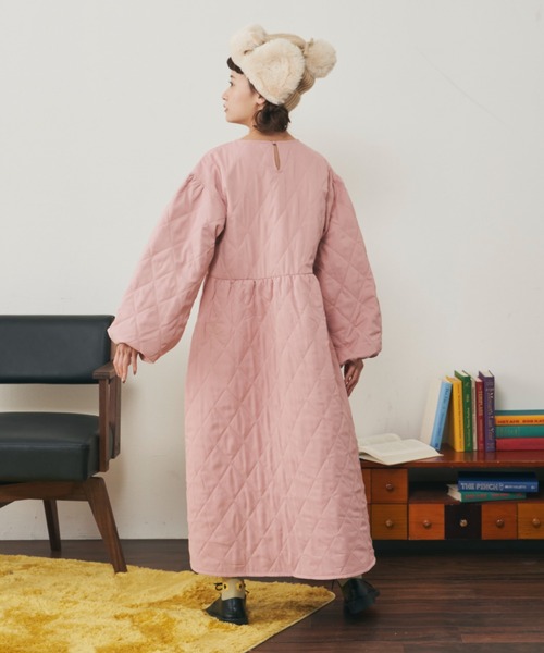 MERLOT（メルロー）の「ダイヤキルト中綿ワンピース（ワンピース