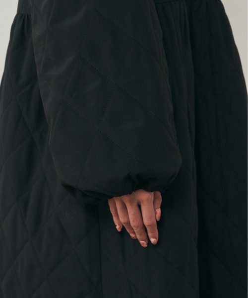 MERLOT（メルロー）の「ダイヤキルト中綿ワンピース（ワンピース・レディース・ブラック/カーキ/ピンク・FREE）」の22枚目の写真