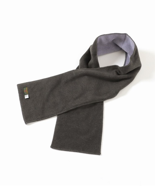 417 EDIFICE SELECT(フォーワンセブンエディフィスセレクト)の「【TWEEDMILL / ツイードミル】フリースリバーシブルマフラー 25cm×180cm(マフラー・メンズ・ブラック/チャコールグレー/ベージュ/ネイビー・FREE)」の2枚目の写真