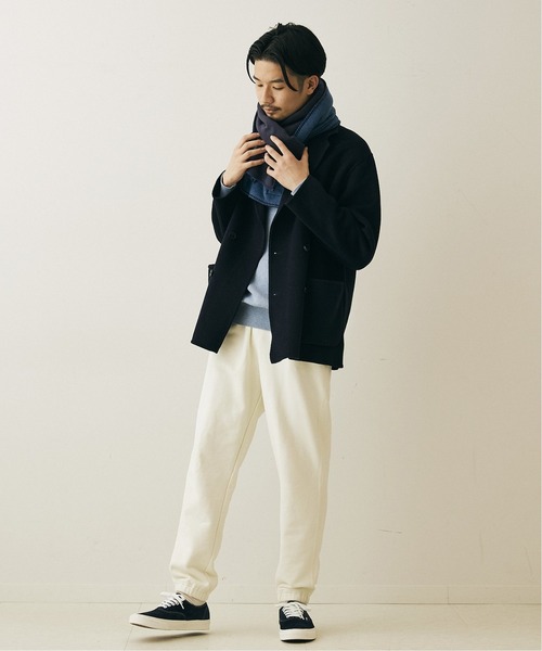 417 EDIFICE SELECT(フォーワンセブンエディフィスセレクト)の「【TWEEDMILL / ツイードミル】フリースリバーシブルマフラー 25cm×180cm(マフラー・メンズ・ブラック/チャコールグレー/ベージュ/ネイビー・FREE)」の8枚目の写真