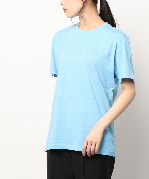 GIORDANO（ジョルダーノ）の「[GIORDANO] コットンクルーネック半袖Tシャツ (ユニセックス）（Tシャツ/カットソー・レディース・ホワイト/ブラック/ブラウン/ブルー/グリーン/イエロー/レッド・SMALL/LARGE/MEDIUM/X-LARGE）」の5枚目の写真