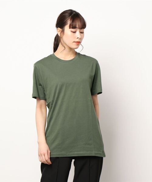 GIORDANO（ジョルダーノ）の「[GIORDANO] コットンクルーネック半袖Tシャツ (ユニセックス）（Tシャツ/カットソー・レディース・ホワイト/ブラック/ブラウン/ブルー/グリーン/イエロー/レッド・SMALL/LARGE/MEDIUM/X-LARGE）」の14枚目の写真