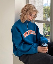 CANAL JEAN | via j(ヴィアジェイ) "BRAVES"ハーフZIP裏起毛プルオーバー(スウェット)