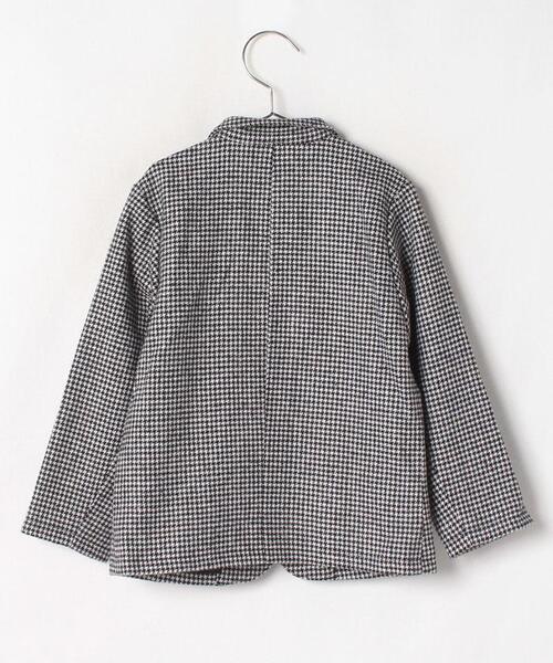 agnes b.（アニエスベー）の「CAB9 E VESTE キッズ ハウンドトゥースジャケット（テーラードジャケット・キッズ・ブラック・4YEAR/6YEAR/8YEAR/10YEAR）」の3枚目の写真