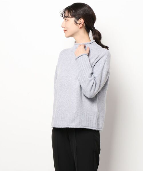 Samansa Mos2 blue（サマンサモスモスブルー）の「もちもちニット（ニット/セーター・レディース・ベージュ/グレー/オフホワイト/イエロー/ミント・ﾌﾘ-）」の3枚目の写真