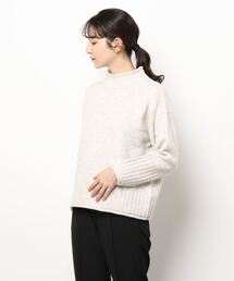 Samansa Mos2 blue | もちもちニット(ニット/セーター)