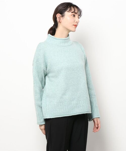 Samansa Mos2 blue（サマンサモスモスブルー）の「もちもちニット（ニット/セーター・レディース・ベージュ/グレー/オフホワイト/イエロー/ミント・ﾌﾘ-）」の6枚目の写真