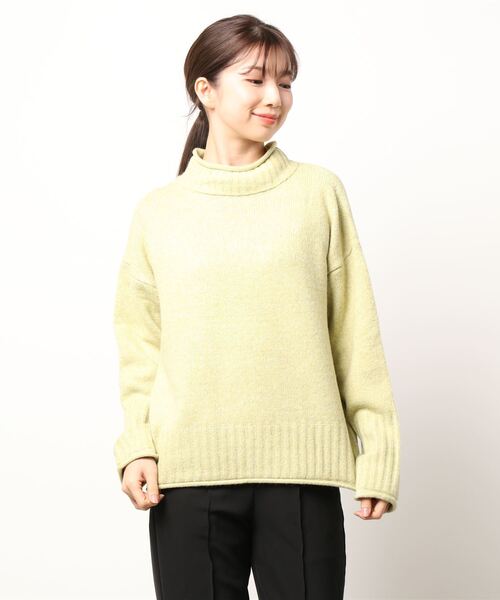 Samansa Mos2 blue（サマンサモスモスブルー）の「もちもちニット（ニット/セーター・レディース・ベージュ/グレー/オフホワイト/イエロー/ミント・ﾌﾘ-）」の7枚目の写真